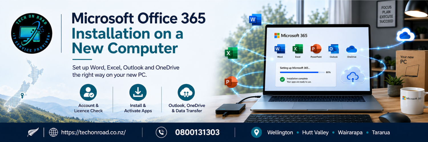 Microsoft Office 365 Installation on a New Computer
