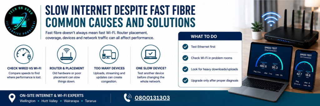 Slow Internet Despite Fast Fibre: Common Causes and Solutions